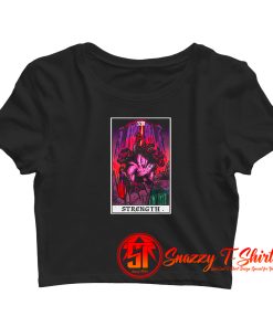 Strength Tarot Card Halloween Crop Top Shirt