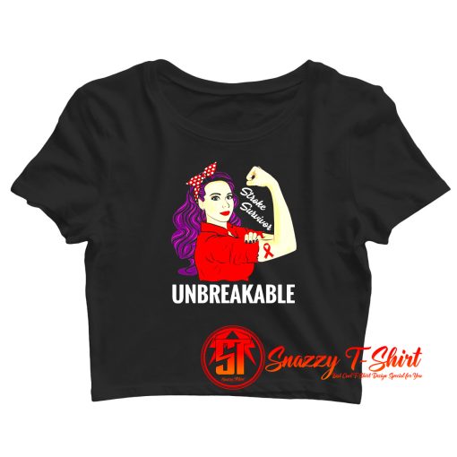Stroke Awareness Crop Top Shirt
