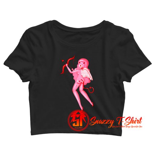 Stupid Cupid Black Crop Top Shirt