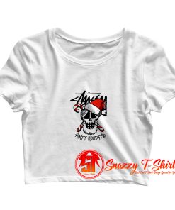 Stussy Christmas Crop Top Shirt