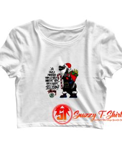 Stussy Christmas1 Crop Top Shirt