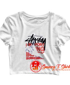 Stussy Support Virgil Abloh World Tour Crop Top Shirt