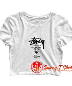 Stussy World Tour Crop Top Shirt