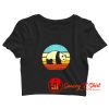 Sun Glasses Resting Beach Face Crop Top Shirt