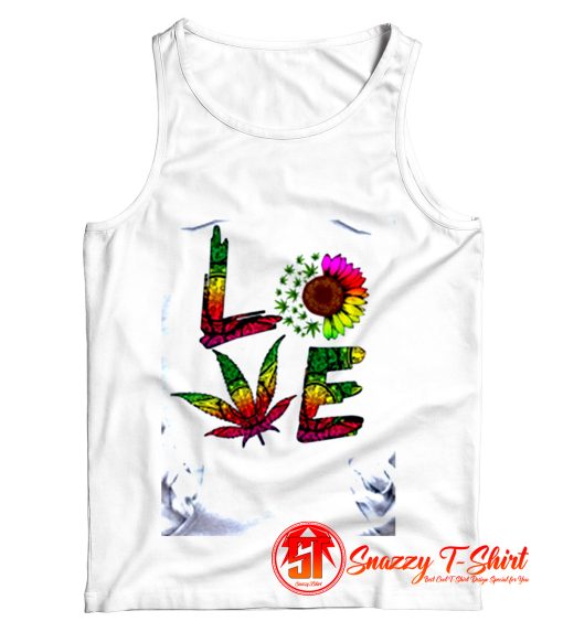 Sunflower Weed Marijuana Tank Top