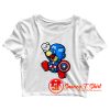 Super Jump Cap Crop Top Shirt