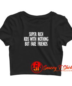 Super Rich Lyrics Crop Top Shirt