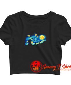 Super Starry Night Crop Top Shirt