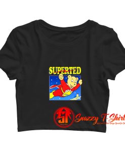 SuperTed Retro 80s Cartoon Crop Top Shirt