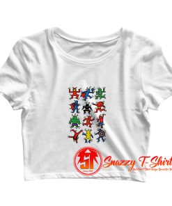 Superhero Pop Art Crop Top Shirt