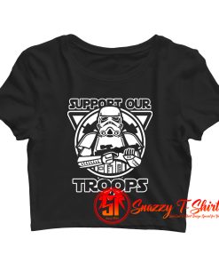 Support Our Troops Crop Top Shirt