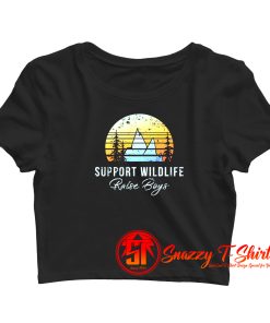 Support Wildlife Raise Boys Crop Top Shirt