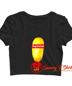 Supreme Hanes Tagless Crop Top Shirt