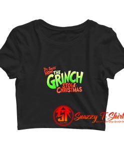 The Grinch Stole Christmas Single Stitch Crop Top Shirt