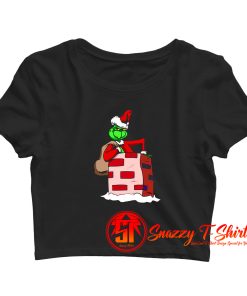 The Grinch santa Crop Top Shirt
