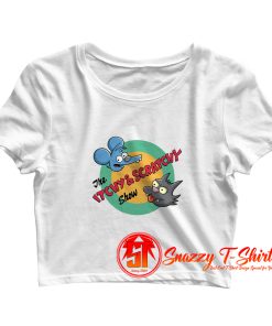 The Itchy And Scratchy Show Crop Top Shirt