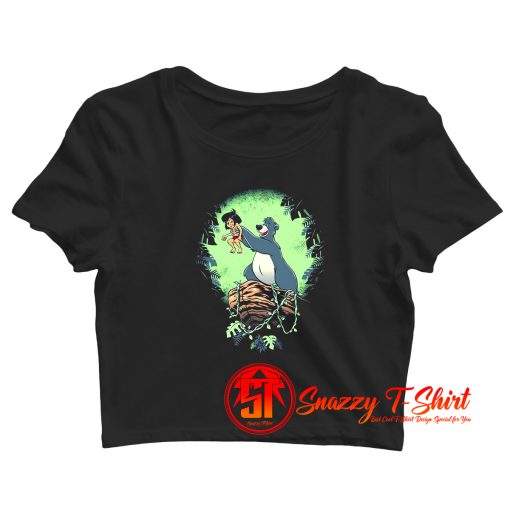 The Jungle Book Baloo and Mowgli Lion King Crop Top Shirt
