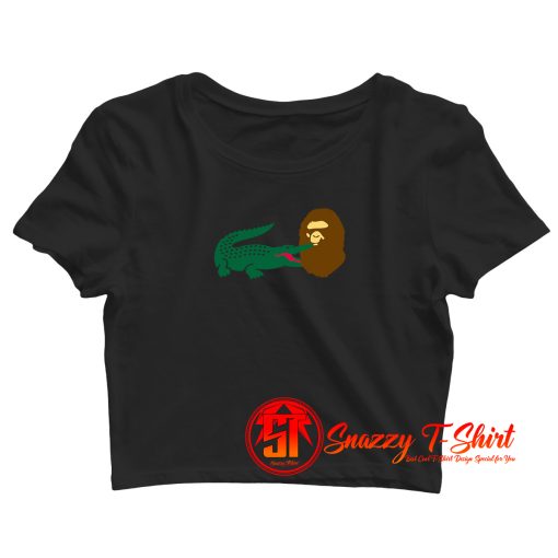 The Lacoste x Bape Crop Top Shirt