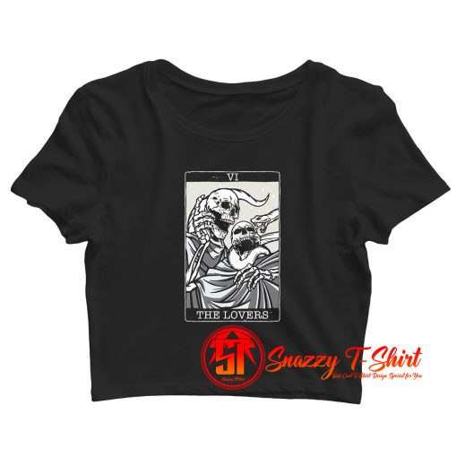 The Lovers Tarot Card Crop Top Shirt