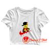 The Simpsons Bart Jordan Swoosh Crop Top Shirt