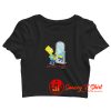The Simpsons Bart Simpson Butt Crop Top Shirt