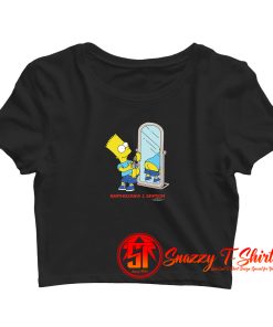 The Simpsons Bart Simpson Butt Crop Top Shirt