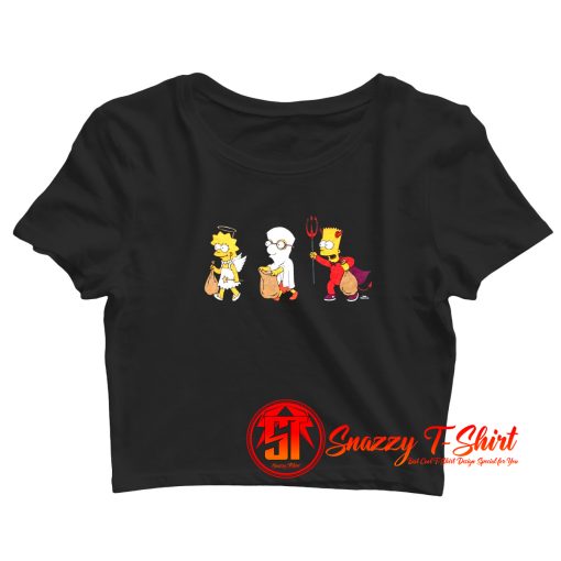 The Simpsons Halloween Crop Top Shirt