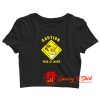 The Simpsons Homer Simpson CAUTION MAN AT WORK Crop Top Shirt