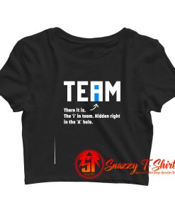 The i in Team Crop Top Shirt
