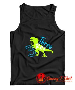 Three Rex Funny Graphic Tank Top