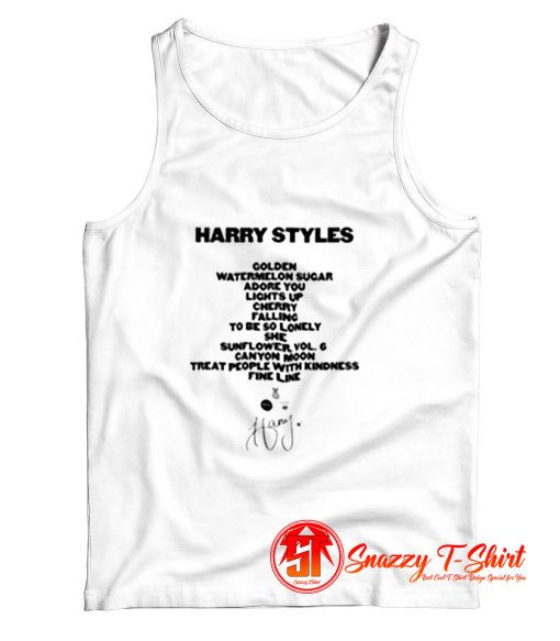 Track List Tank Top
