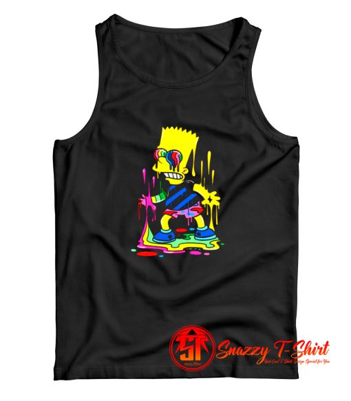 Trippy Bart The Paint Trap Is For Bart Tank Top