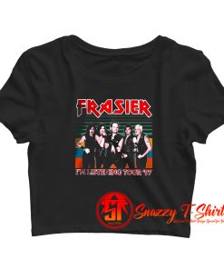 Vintage Frasier Sitcom vintage Im listening tour Crop Top Shirt