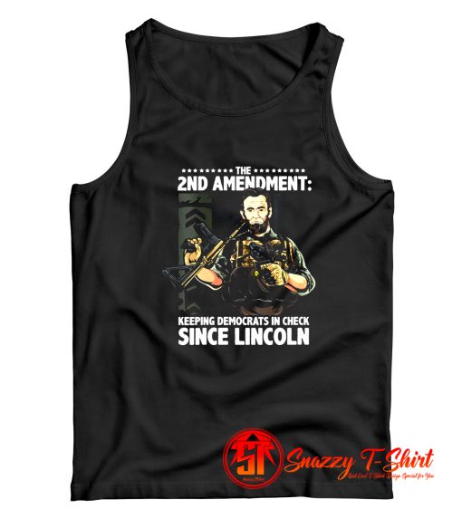 Womens Abraham Lincoln Republican 2nd Amendment Supporter Tank Top