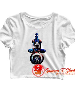 captain spiderrman Crop Top Shirt