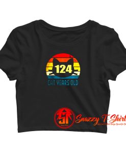 cat years old Crop Top Shirt