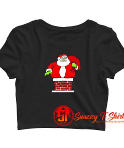 christmas santa Crop Top Shirt