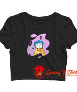 coraline buttons Crop Top Shirt