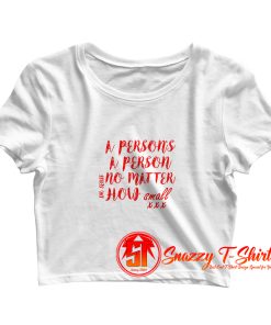 dr seuss quote babies organic Crop Top Shirt