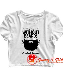 gift for bearded man Crop Top Shirt