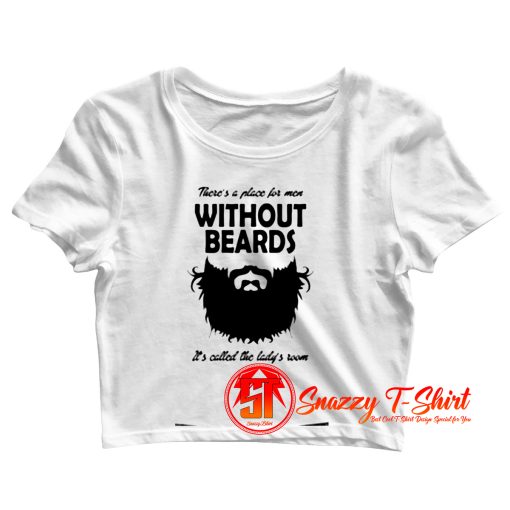 gift for bearded man Crop Top Shirt