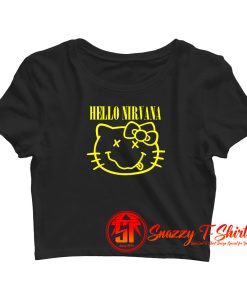 hello nirvana Crop Top Shirt