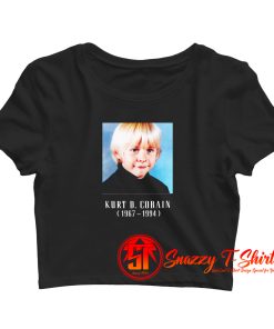 kurt d cobain child TB Crop Top Shirt