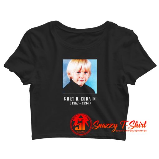 kurt d cobain child TB Crop Top Shirt