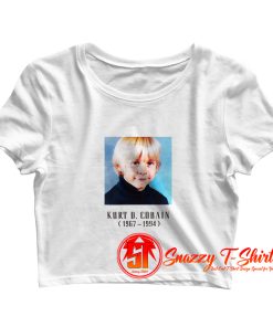 kurt d cobain child TW Crop Top Shirt