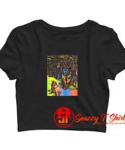 leopard colorful Crop Top Shirt