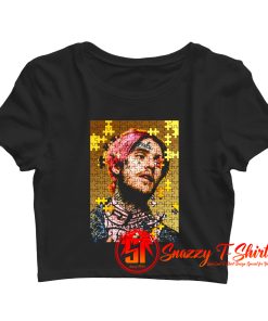 lil peep puzzel Crop Top Shirt