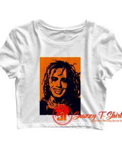 lil pump in pop art 2 tone color Crop Top Shirt