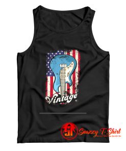 merican Flag Vintage Guitars Tank Top