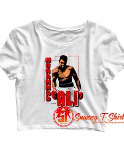 muhammad ali boxing legend Crop Top Shirt